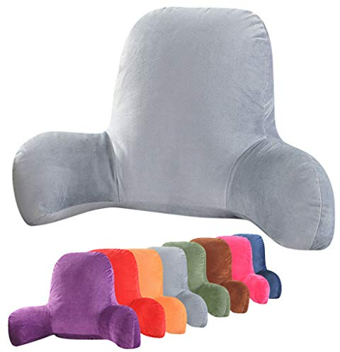 Large Plush Reading And TV Relax Pillow - Perfect for Adults, Teens, and Kids - For Bed Rest, Arm, Back, Pregnancy Lumbar & Head Neck Coccyx Lower Back Support Cushion,D,58x40x25cm