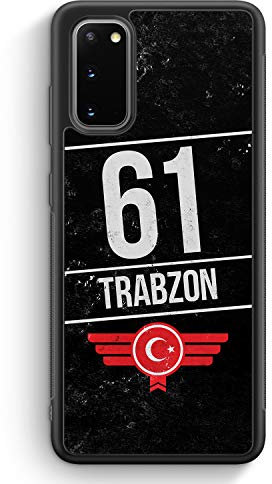 MUNIQASE Trabzon 61 - Silikon Hülle für Samsung Galaxy S20 FE - Motiv Design Türkei Türkiye Türkisch Türk Turkey Turkish Stadt - Cover Handyhülle Schutzhülle Case Schale