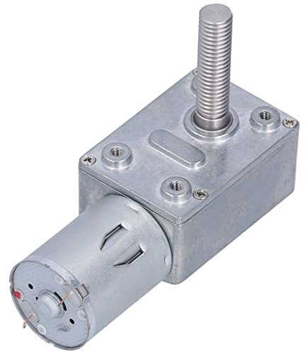 Motoriduttore Industriale 12V 30 RPM Albero Filettato M8 Motore Autobloccante Vite Senza Fine per Applicazioni Automatiche Industriali