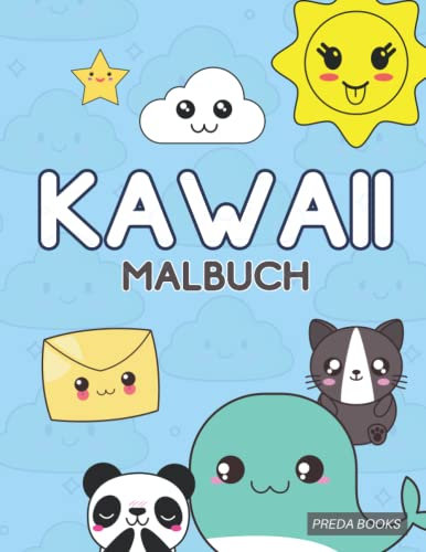 Kawaii Malbuch: Lustige Kawaii-Malvorlagen für Kinder und Erwachsene