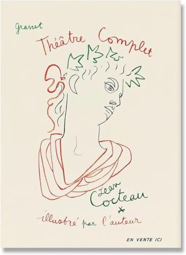 Rikin Liuff Jean Cocteau Poster Abstrakte Linie Wandkunst Jean Cocteau Drucke Minimalismus Leinwand Malerei Jean Cocteau Bild für Wohnkultur 40x60cmx1 Kein Rahmen