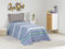 Baroni Home Trapuntino Copriletto Primaverile Estivo in Microfibra, Trapunta Estiva Singolo 170x250 cm - Righe Blu