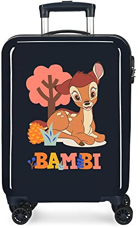 Disney Bambi Kabinentrolley, blau, 38 x 55 x 20 cm, starr, ABS-Kombinationsverschluss, 34 l, 2 kg, 4 Räder