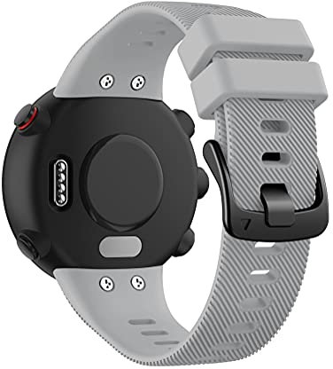 Chainfo Silikon Uhrenarmband kompatibel mit Garmin Swim 2 / Forerunner 45, Ersatzarmband Sportarmband Uhr Zubehör NO221114 (Pattern 7)