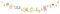 Girlande Banner Oh Baby 2,5m Papiergirlande Papieranhänger Quasten Deko Babyparty Babyshower Geburt