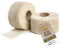 Creative Deco 2 x Weiße Juteband | Set aus Zwei Rollen 5 cm x 5 m | Hochzeitsdeko Dekoration | Cremeweißer Naturstoff | Kunst und Handwerk | Dekorativer Boho Band