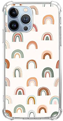 Boho Rainbow Phone Case Compatible with iPhone 11 Pro Max, Aesthetic Rainbow Case for Girl Women Men, Unique Soft TPU Bumper Cover Case for iPhone 11 Pro Max