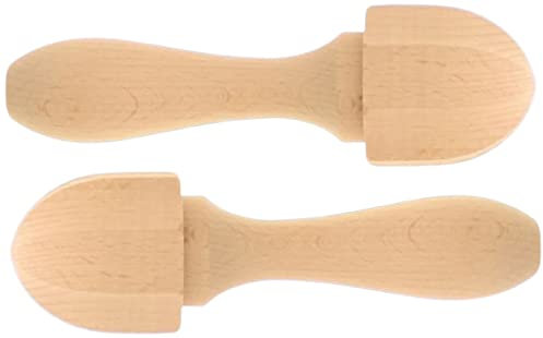 teemando® Zitronenpresse aus Holz, runde Form, 15 cm, Saftpresse für Zitrusfrüchte