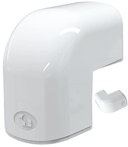 Kurve/Bogen 90° Aussenecke (CAE 75 - Opt) in weiß - aus Kanalsystem Optima 75 - Opt für Klimaanlagen/Wärmepumpen