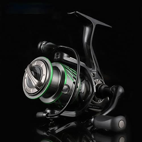 Spinn-Angelrolle, UL Fishing, 7 kg, maximale Zugkraft, 5,2:1/6,2:1, Flache Spule, Salzwasserbarsch-Angel-Spinnrolle (Serie 2500)