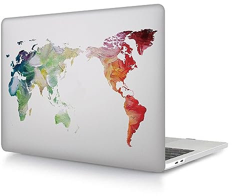 Custodia per Macbook 12 pollici 2017 2016 2015 Pubblicazione Modello A1534 con display Retina, Copertina Rigida in Plastica Protettiva, Mappa