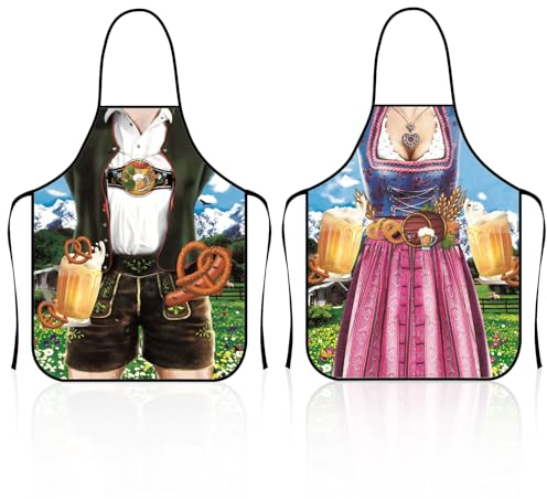 Grembiule da cucina, divertente grembiule da barbecue per uomo e donna, regolabile, grembiule da cucina, grembiule da Oktoberfest, grembiule da lavoro, grembiule da pittura, grembiule da cucina