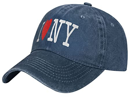 874 Baseballkappe I Love Ny New York Unisex Twill Plain Basecap Snapback Baseball Kappe Verstellbar Dad Hat Für Distressed Stickerei Cap Wandern Vintage