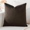 Artscope Samt Kissenbezug Kissenhülle Dekorative Dekokissen Sofakissen Lendenkissen Wurfkissenbezug Sofa Schlafzimmer 40x40cm Schokoladenbraun