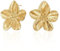 EIHI Ohrringe Gold, Goldene Ohrringe Damen, Gold Ohrringe Damen, Blumen Ohrringe Groß,Blume Tropfen Ohrringe Boho Statement Flower Earrings Hypoallergene Modeschmuck für Damen, 2 Stück