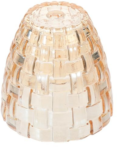 OSALADI Handgefertigter Lampenschirm Aus Glas Für Schreibtischkerzen 12 Mm Loch Stilvolles Retro- Für Heimlampen