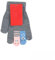 HomeRelax&Style Winter Kinder Handschuhe mit Tier Fingern | Fingerhandschuhe mit bunten Tiergesichtern (Grau)