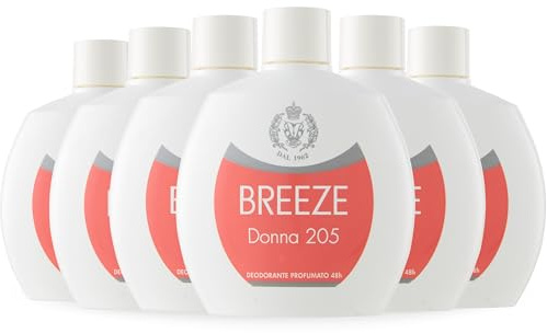 BREEZE | Deodorante Squeeze Donna 205, 6x100 ml