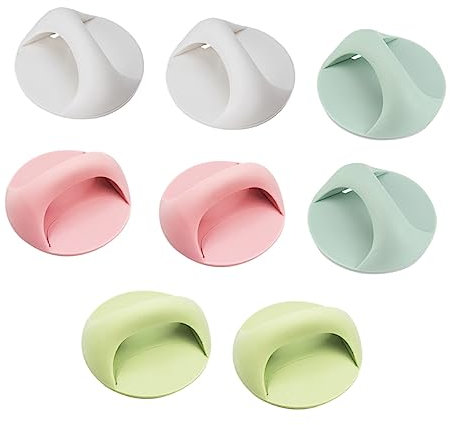 VILLCASE 8stücke Türknöpfe Selbstklebend Für Schranktüren Möbelgriffe Ohne Bohren Türgriffe Ersatz Aus Kunststoff Für Schränke Kommoden Und Mehr