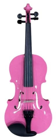 Violon Électrique Ensemble Complet De Violon 4/4 Pour Débutant Adulte Avec Accessoires(Rose red)