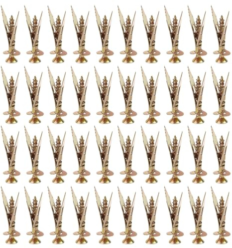 40 Pack Self Drilling Anchor Screws,Metal Dry Wall Anchor Screws,Drywall Anchors,Hollow Anchors Screw,for Fixing Tv Shelf Cabinet Curtains Calligraphy,Plasterboard,Concrete & Masonry