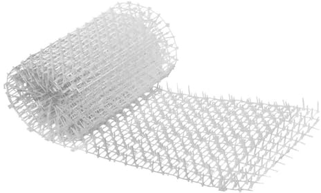 Dissuasore per Gatti 400x30cm, Tappetino Repellente in Plastica con Spuntoni, Anti-Gatto per Protezione Giardino e Animali Domestici (bianco)