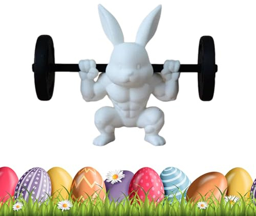 Generisch Statue,Fitness Workout Motiv Skulptur | 6 cm Garten Deko Für Draußen | Zum Bemalen Deko Für Ostern Tisch Wohnzimmer