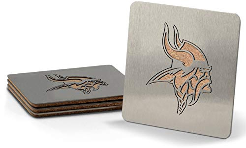 YouTheFan NFL Sportula Edelstahl-Untersetzer, Edelstahl