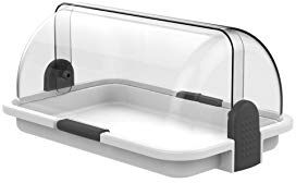 Biesse Casa Polybox Panera Pequeña, Blanco, 30 x 14 x 20 cm