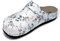 AWC Damen Berufsschuhe Tiefbett, Farbe: Blumen, Größe: 42