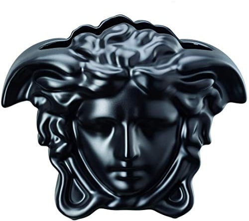 Versace by Rosenthal - Vase - Medusa Grande - Schwarz - Höhe: 15 cm - Porzellan - super edel und luxuriös