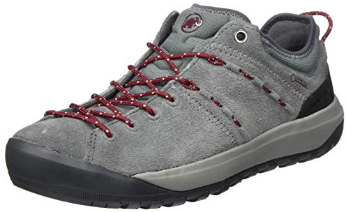 Mammut Damen Hueco Low GTX Traillaufschuh, Grey-Dark Beet, 36 EU