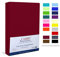 Camry Spannbettlaken 90x200cm - 100x200cm Bordeaux Baumwolle Bettlaken Jersey Spannbetttuch Oeko-Tex 100