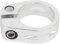 Keenso Fahrrad Sattelstützenklemm, Fahrrad 28,6mm Sattelstützenklemme Hochfeste Aluminiumlegierung Sattelklemme V Band Clamp(Silber)