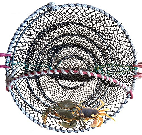 Crab Trap Fishing Net Shrimp Basket Bait Traps Fishing Accessories Line Lobster Cage Bait Case Portable Folded
