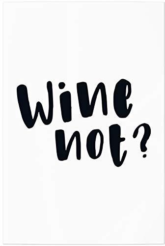 JUNIWORDS Poster, Wine not?, 20 x 30 cm
