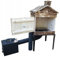 Fumoir de jardin en bois avec porte