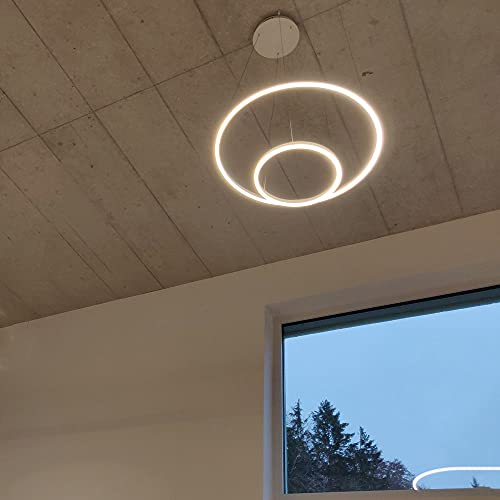 s.luce Ring 40 direkt oder indirekt LED Hängeleuchte, Farbe:Aluminium