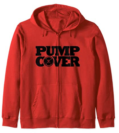 Pump Cover gym workout outfit graphics tee Zip Hoodie