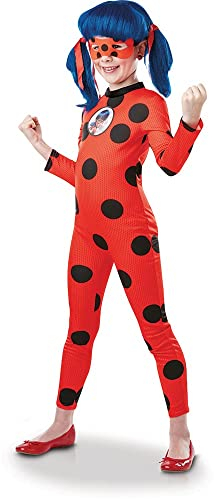 Rubie's - Panoplie Ladybug + Set Yoyo & Ohrringe - 155160L - Größe L 7-8 Jahre