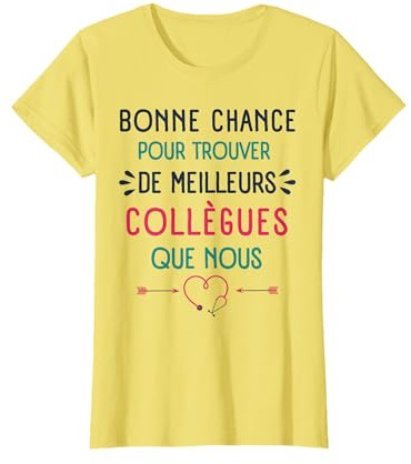 Départ Collegue Aide Soignante Mutation Collegue de Travail T-Shirt