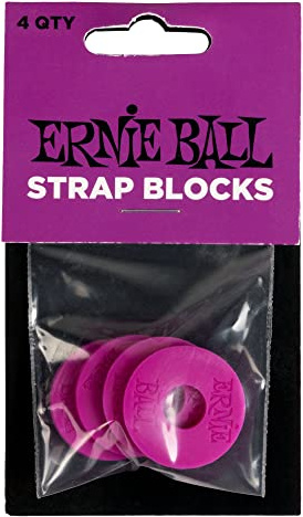 Ernie Ball Strap Blocks 4pk - Purple