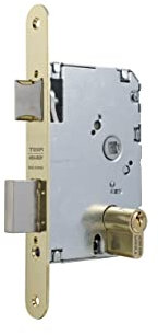 Tesa Assa Abloy 20105PRHN Cerraduras De Embutir Para Puertas De Madera NiqueladoEntrada 50 mm/Frente Redondo 2010-P