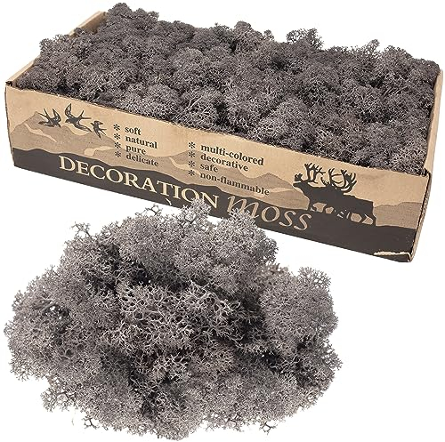 Flowerbox Karton Islandmoos Anthrazit 500g
