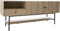 DELIFE TV-Board Nessa Mango White Wash 160x40 cm Metall Schwarz 1 Schublade 2 Türen