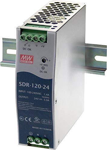 Mean Well SDR-120-12 120 W 12 V 10 A Einzelausgang Industrielle DIN-Schiene mit PFC-Funktion SDR-120