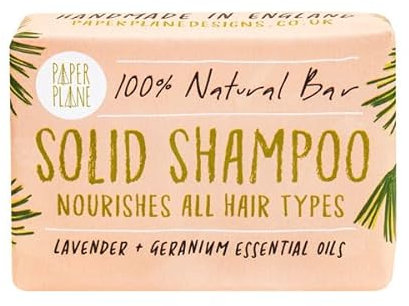 Lavender and Geranium 100% Natural Vegan Plastic-free Solid Shampoo