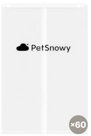 PetSnowy SNOW+ Katzentoiletteneinlagen, selbstdichtende Müllbeutel für automatische Katzentoilette, 60 Stück