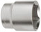 WOLFPACK LINEA PROFESIONAL Llave Vaso 1/2 Hexagonal 27 mm. Perfil de 6 caras. Acero Cromo Vanadio, Aristas Redondas