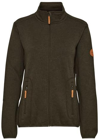 NORTH BEND NBSamana Fleecejacke atmungsaktiv modische Jacke mit Stehkragen, Größe:44, Farbe:Black (1001)
